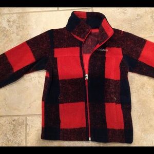 VERY NICE RED,BLACK PLAID JACKET SIZE 6-7